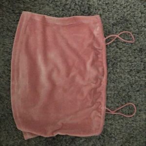 Pink velvet top